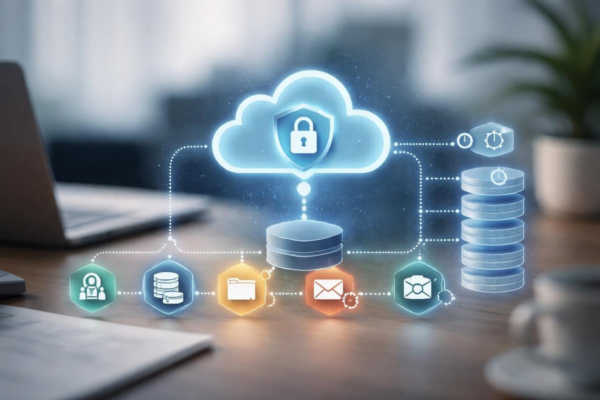Cloud backup process flow