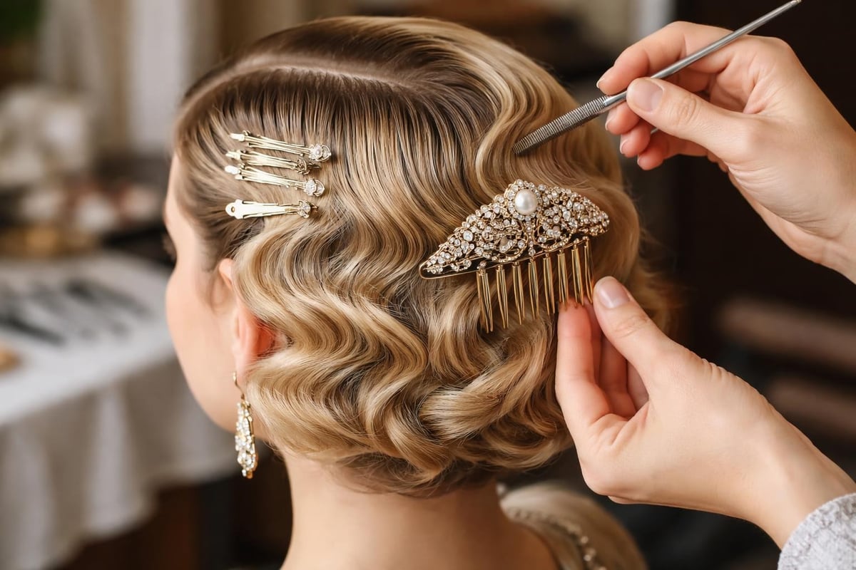 1920s finger wave styling vintage hair technique Art Deco The Pixie Garden