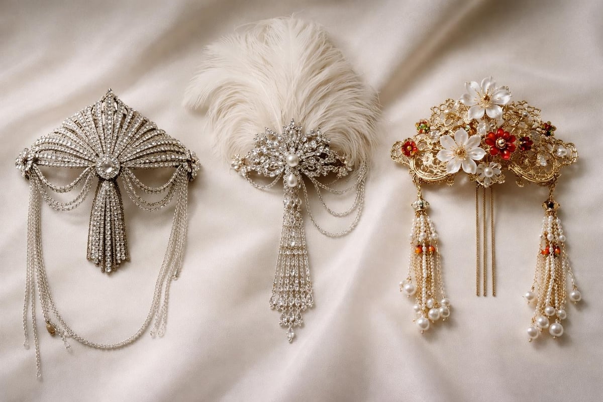 Global 1920s hair accessory influences vintage style guide The Pixie Garden