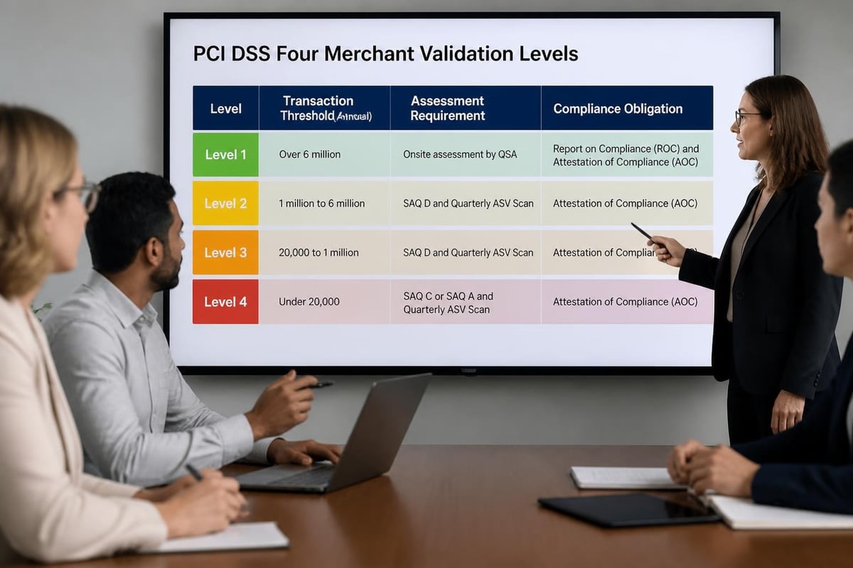 PCI DSS validation levels