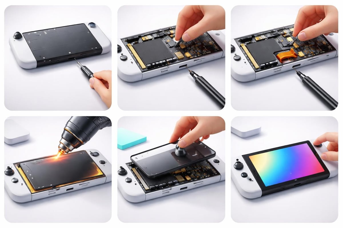 Screen replacement steps