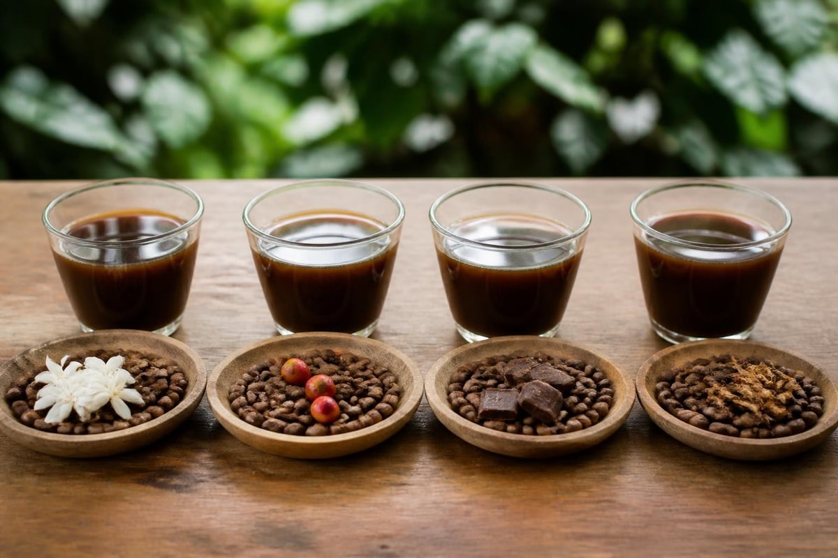 Coffee origin map