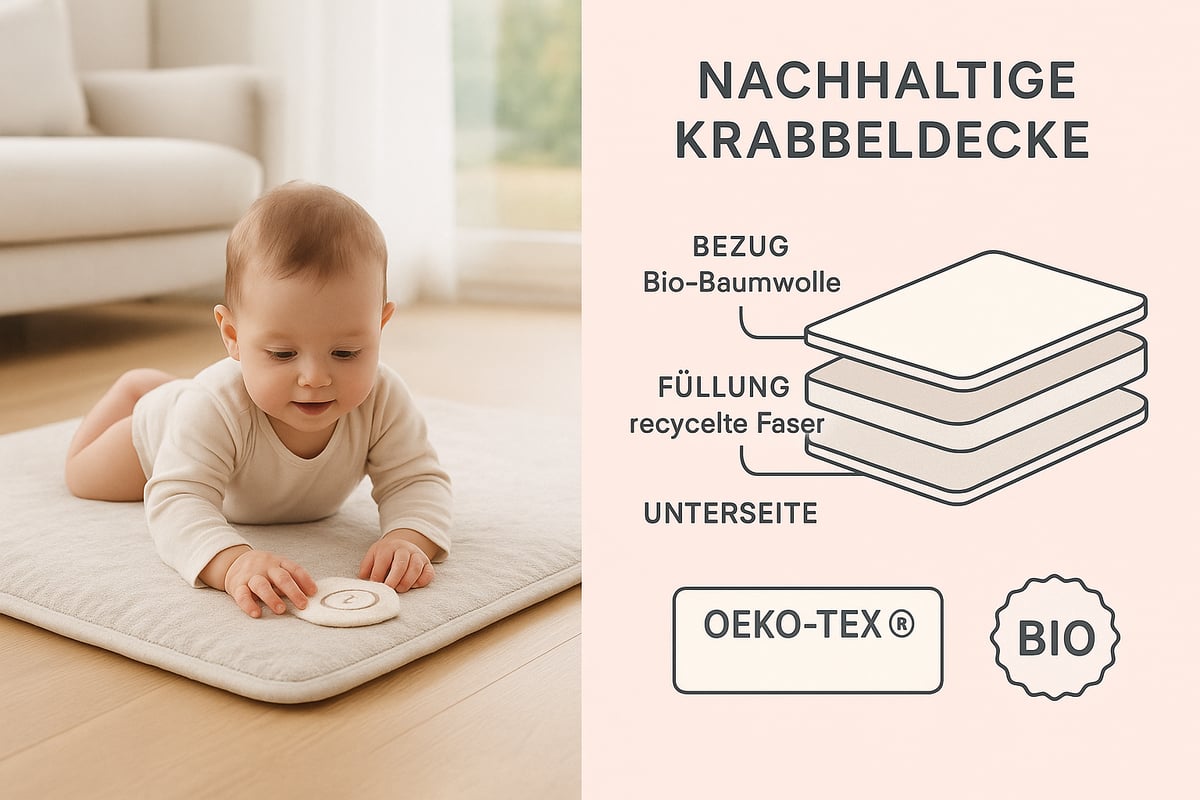 Die besten Materialien für Krabbeldecken: Komfort trifft Nachhaltigkeit