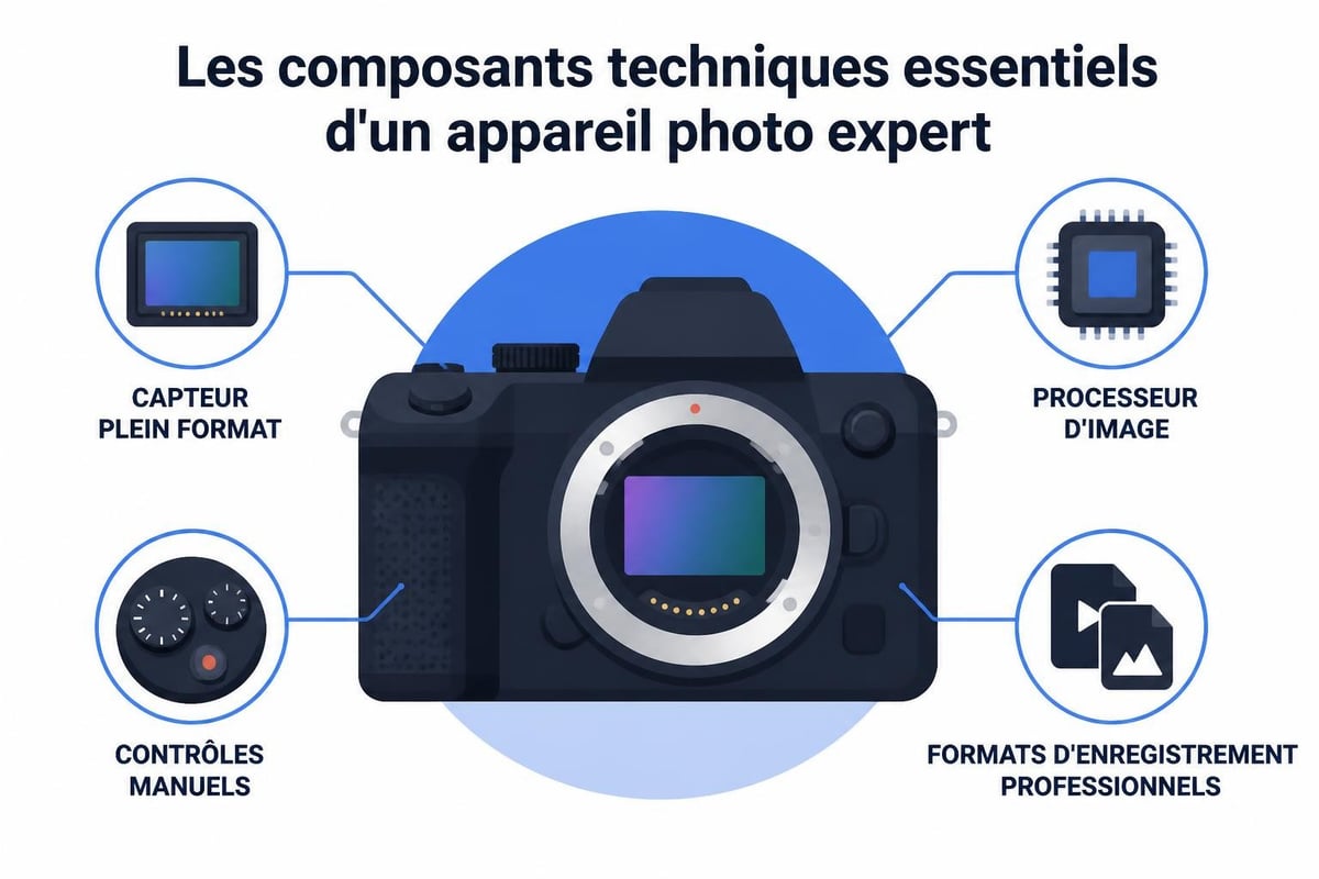Caractéristiques techniques des appareils photo experts