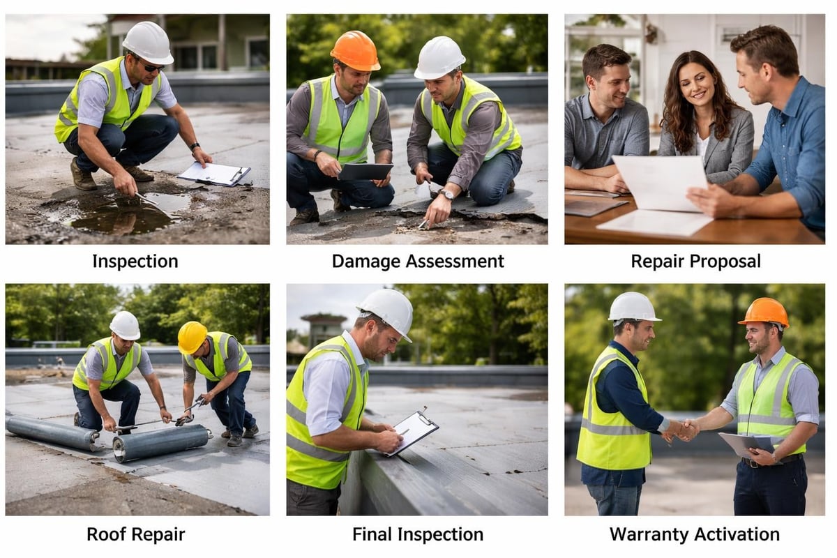 Commercial roofing project timeline