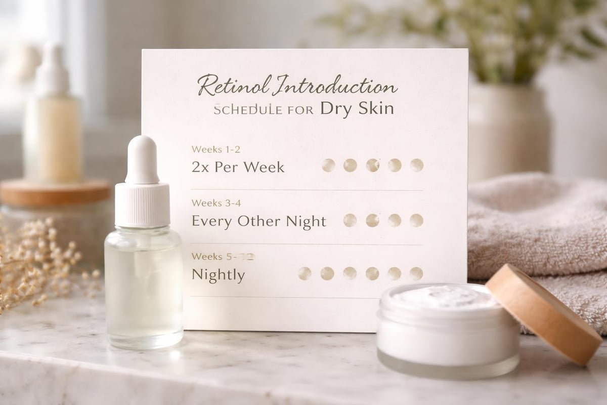 Retinol application schedule