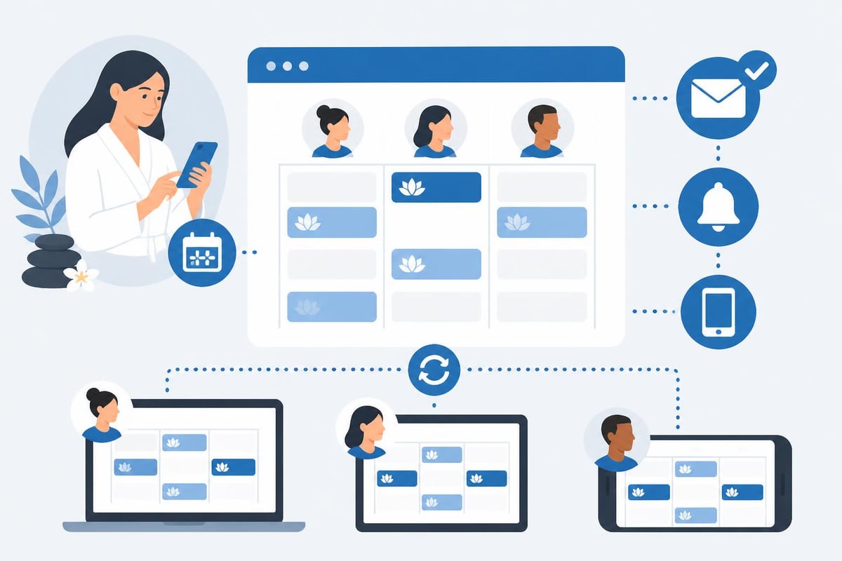Spa booking workflow automation