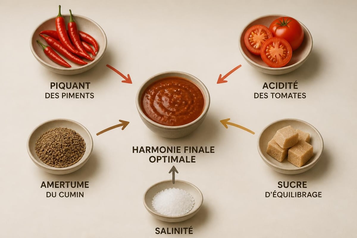 Équilibre gustatif dans le chili