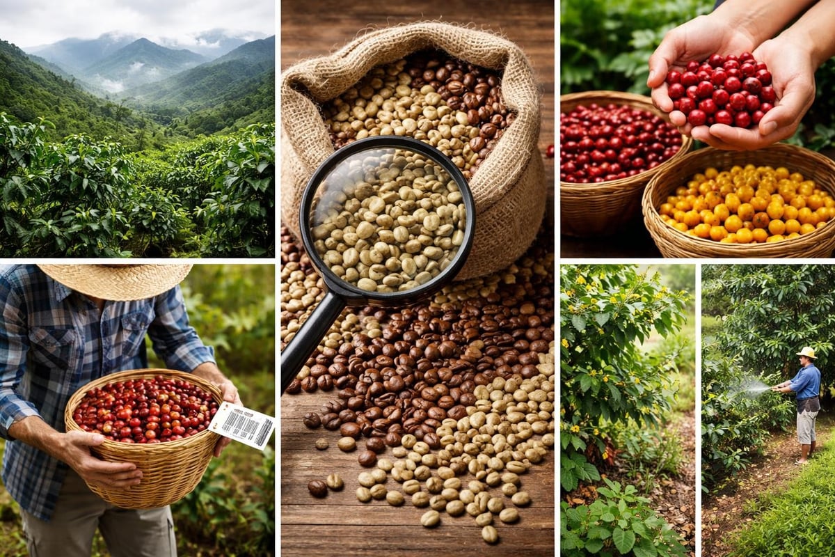 Critères de sélection professionnels pour les grains de café