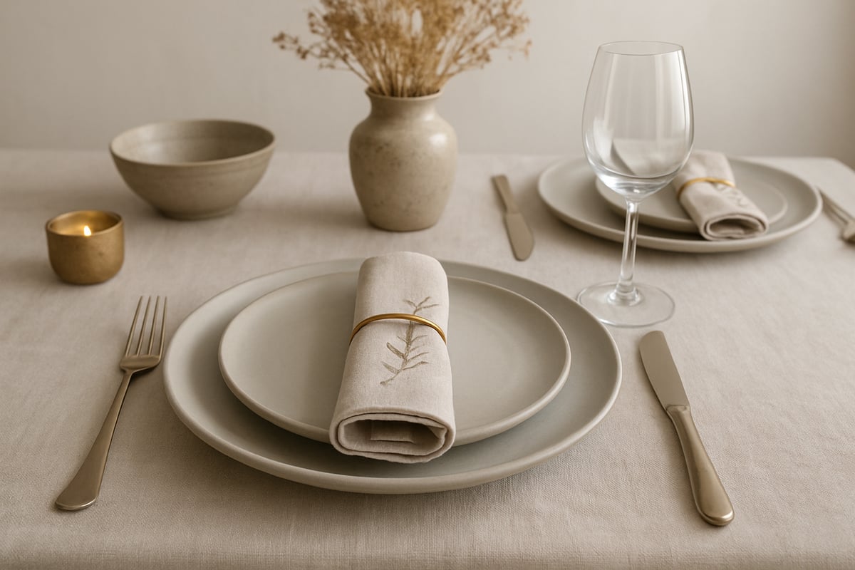 Reglas Básicas para Combinar Platos y Servilletas con Éxito