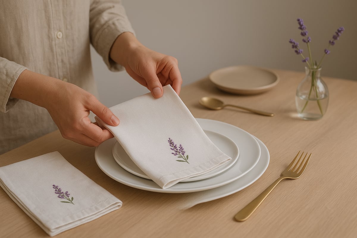 Guía Paso a Paso para Combinar Platos y Servilletas