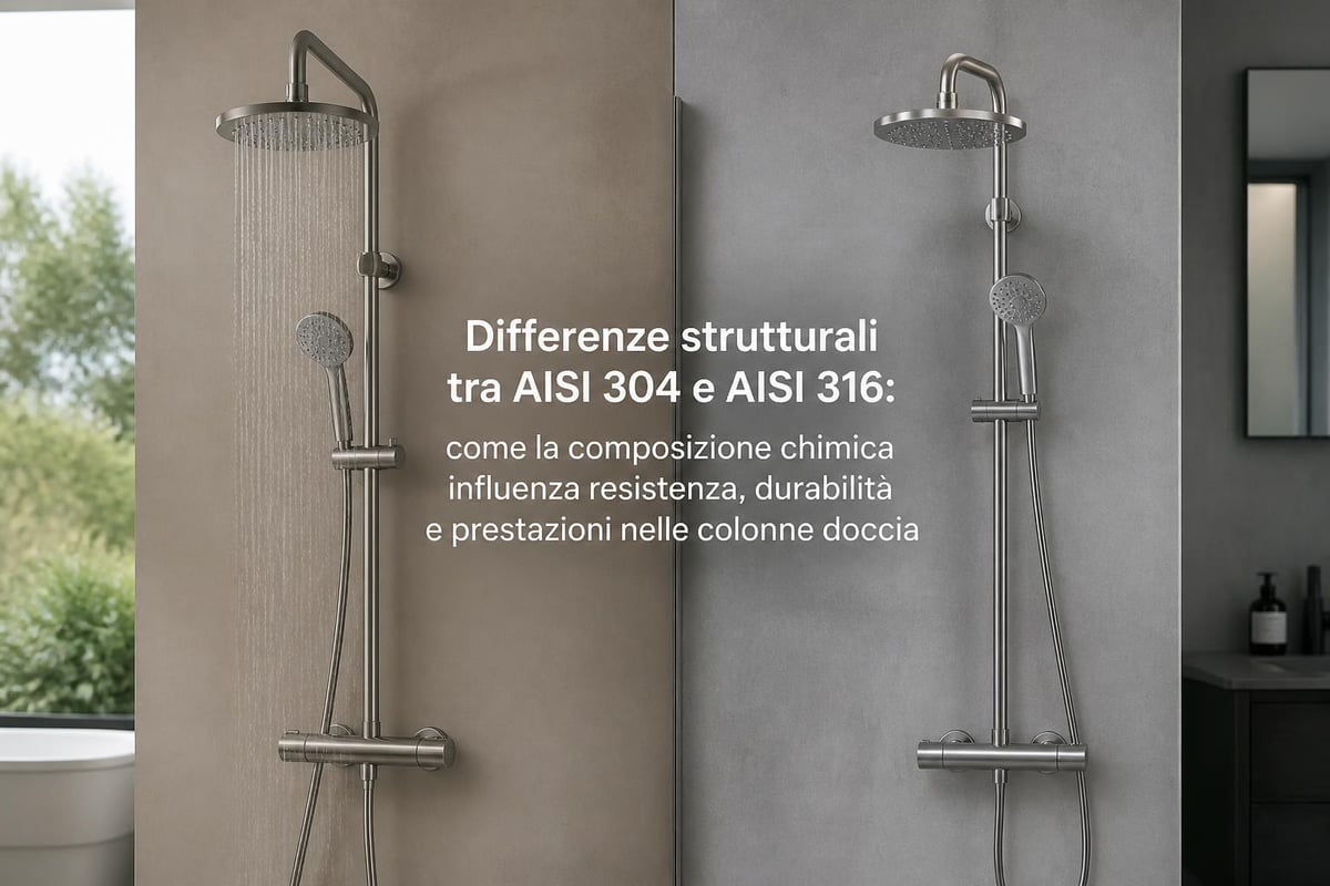 Struttura molecolare acciaio inox