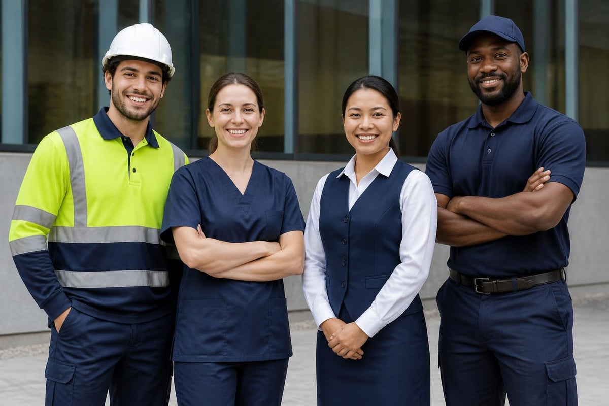 Team unity through branded workwear
