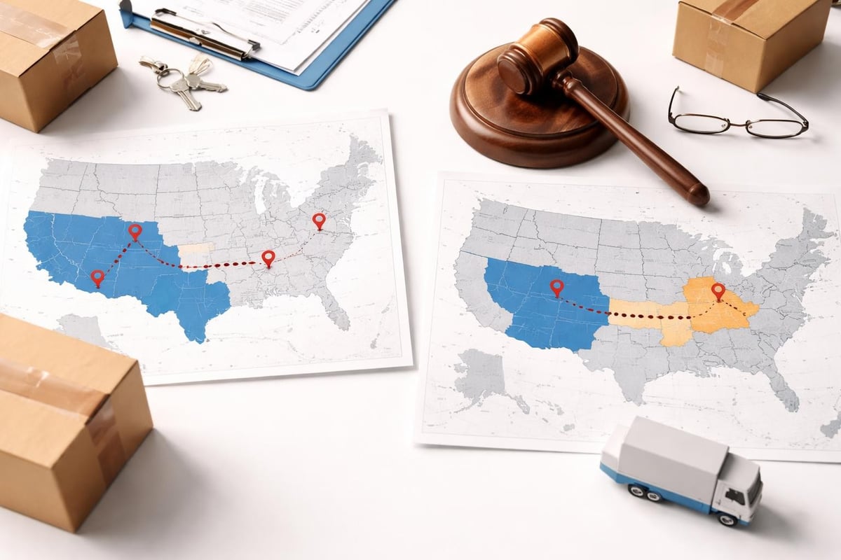 Regulatory differences between local and interstate moving companies