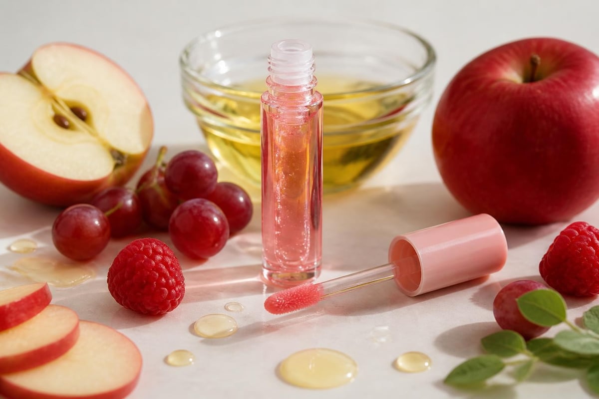 Lip oil formula components