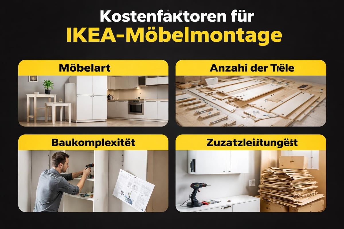 IKEA Möbelmontage Preisfaktoren