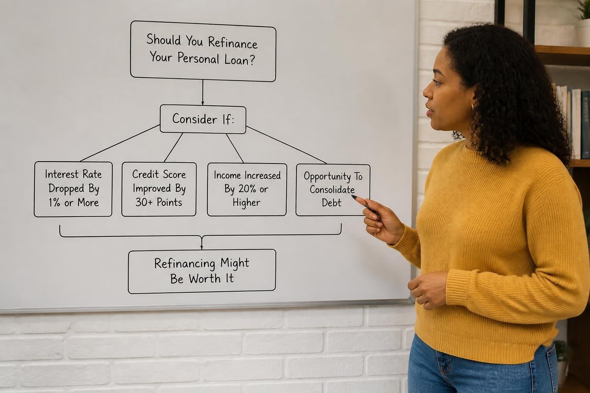 Financial triggers for loan refinancing