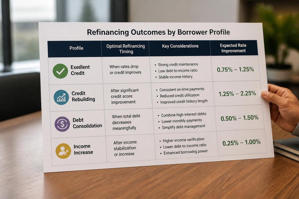 Borrower profiles and refinancing timing