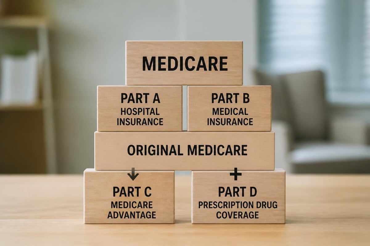 Understanding the 4 Parts of Medicare in 2026 1 Medicare structure diagram
