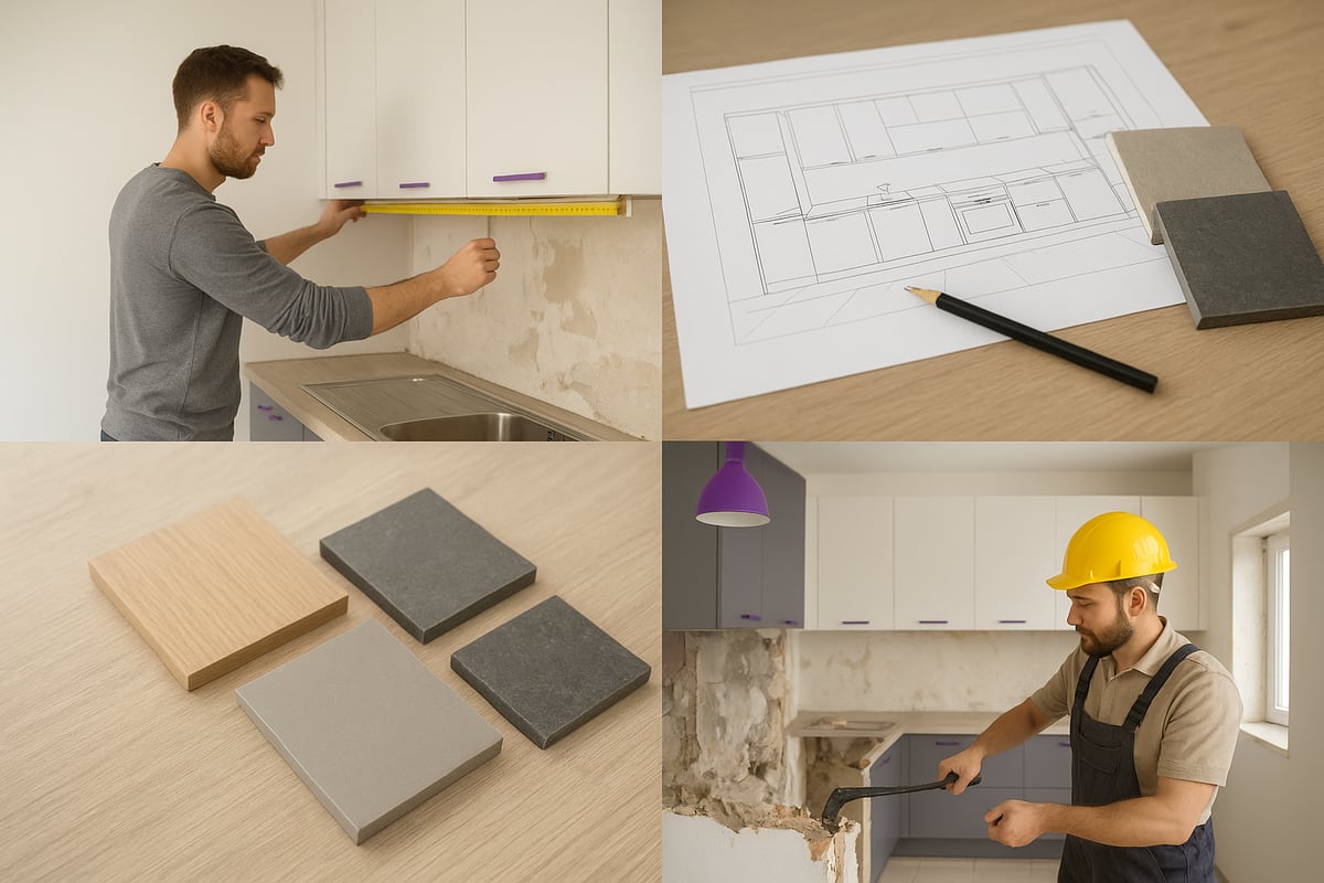 Keittiöremontin vaiheet – fiksun remontin askelmerkit