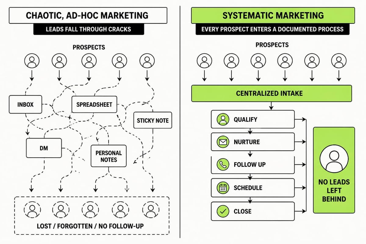 Marketing chaos versus systems
