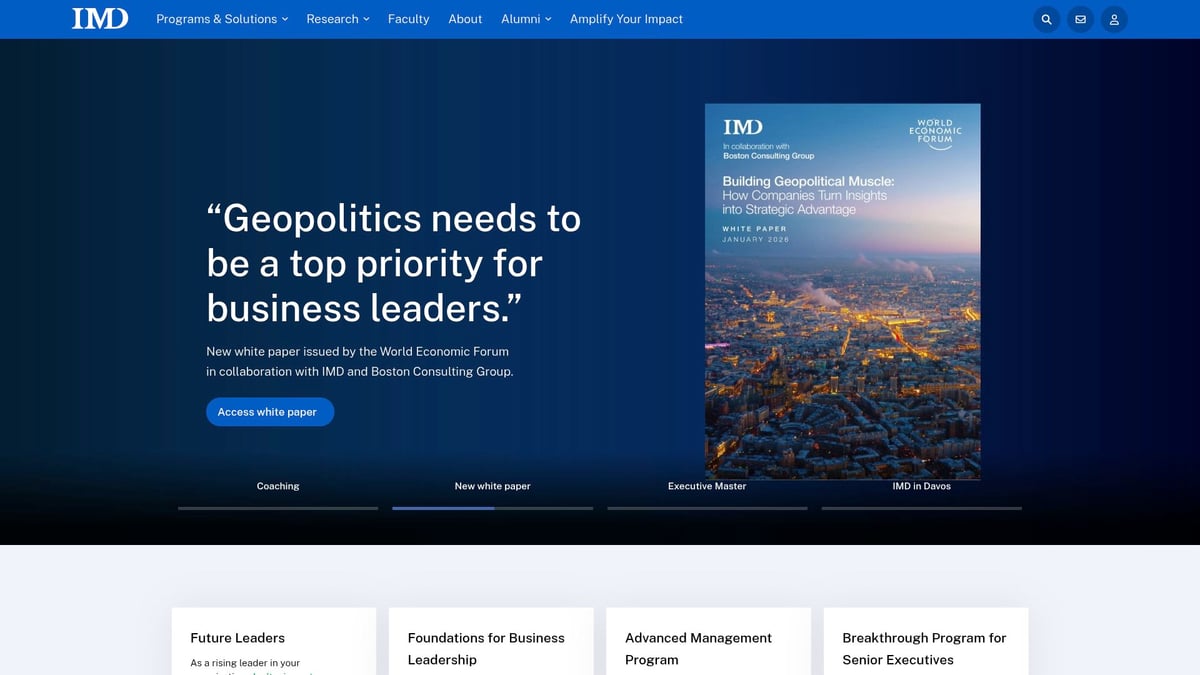 9 Essential Leadership Skills Training Programs for 2026 - IMD Online Leadership Programmes
