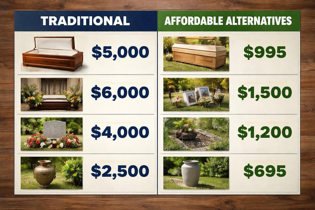 Funeral cost breakdown comparison