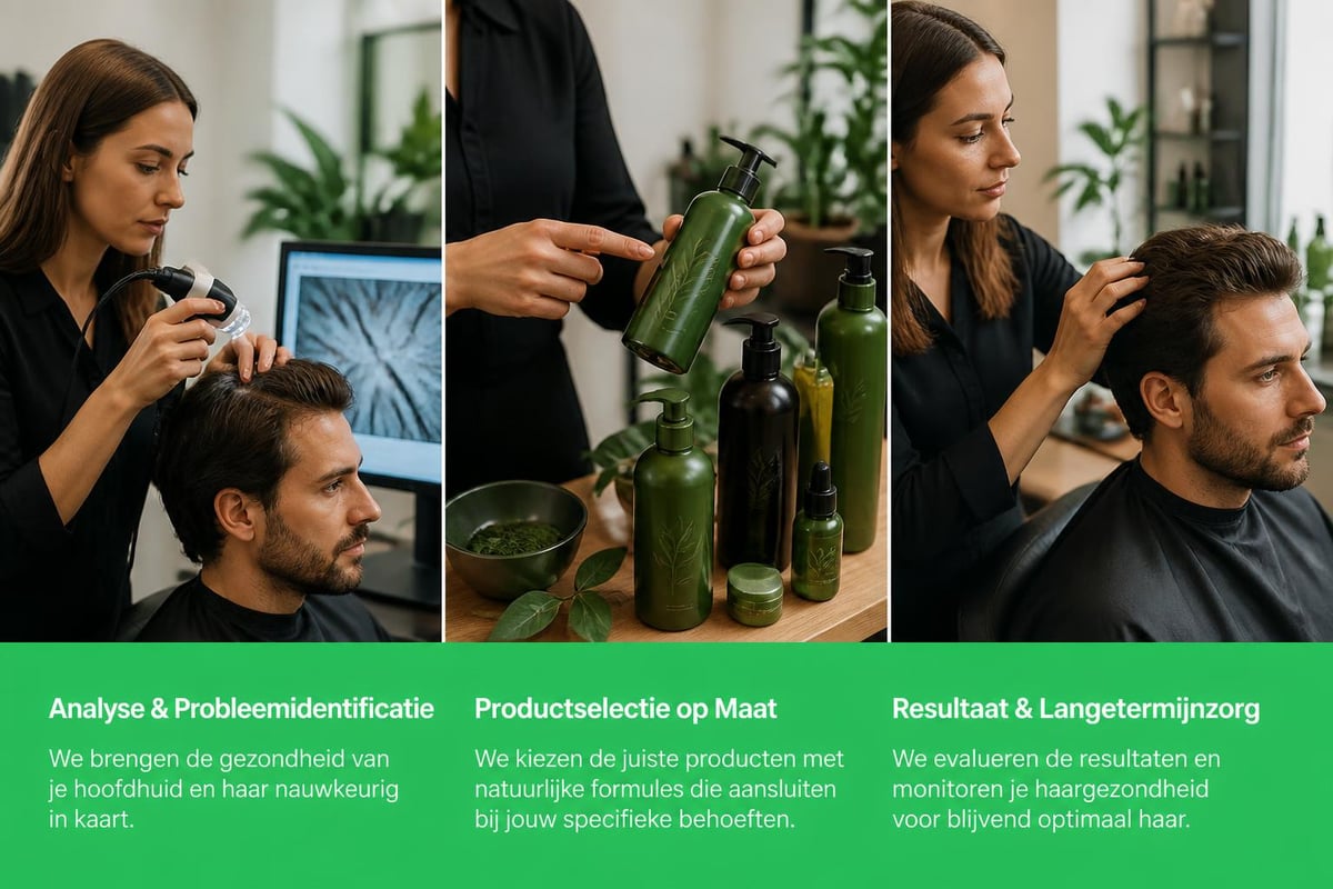 Professionele haarverzorging workflow