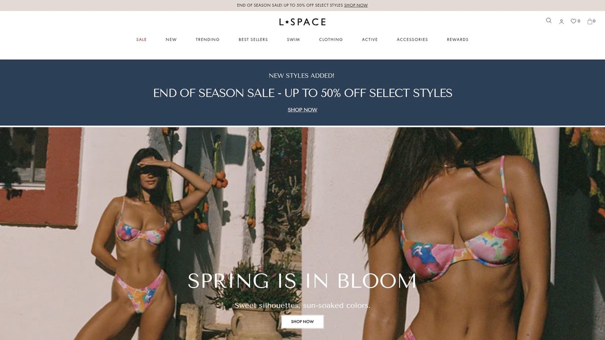9 Stunning Light Blue Swimwear Picks for Summer 2026 - L*Space Camellia Bikini Top & Sandy Bottom in Blue Mist