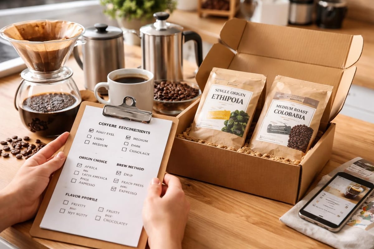 Coffee subscription customization