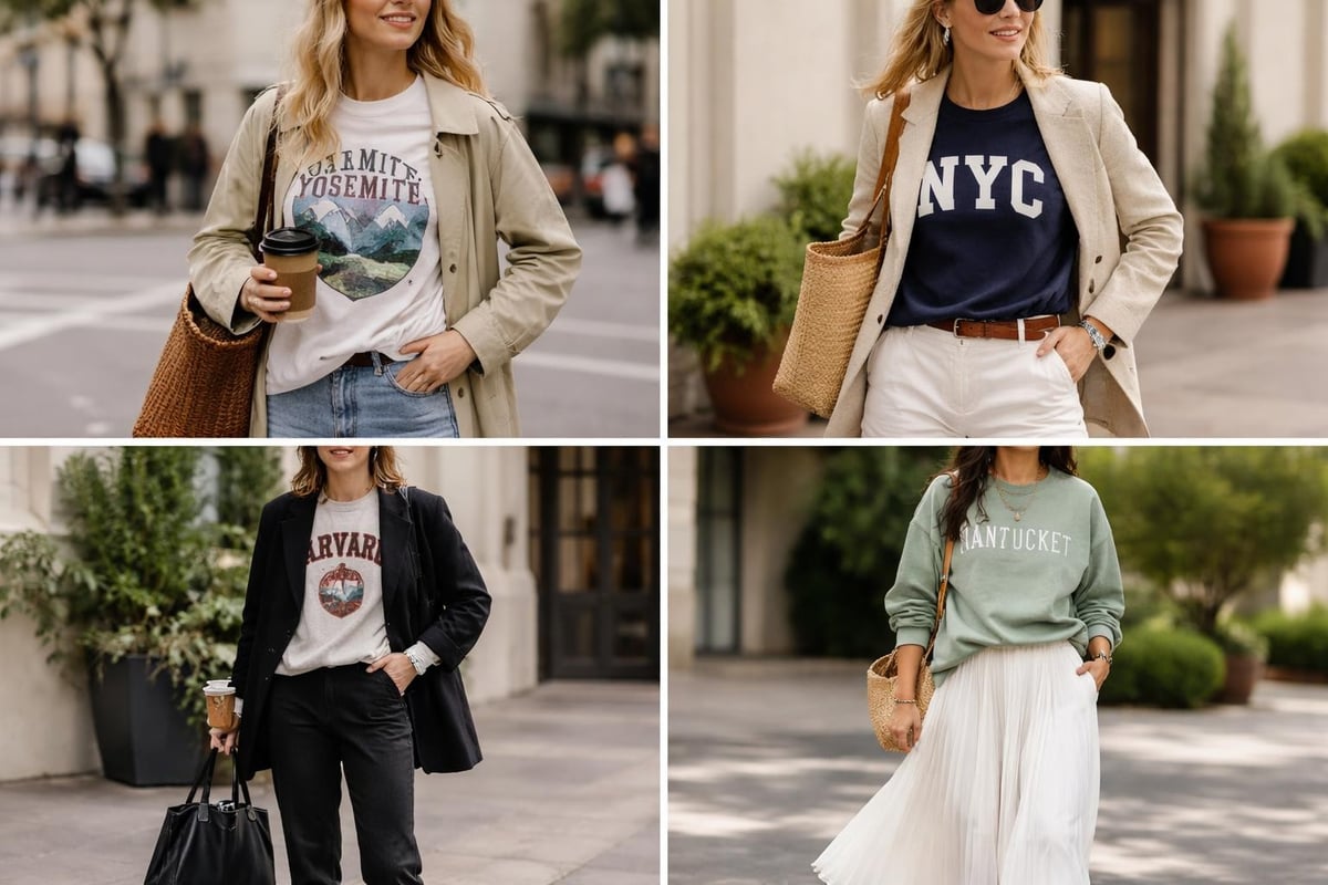 Sweatshirt styling options