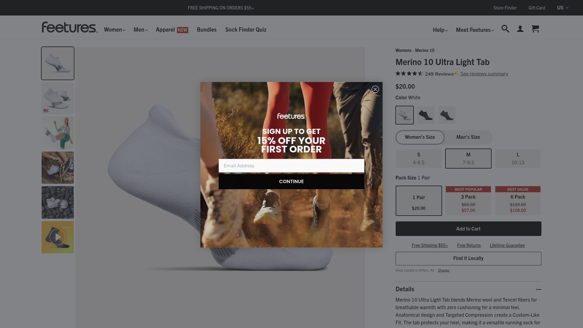 7 Best Merino Summer Socks for Comfort in 2025 - Feetures Merino 10 Ultra Light No Show Tab