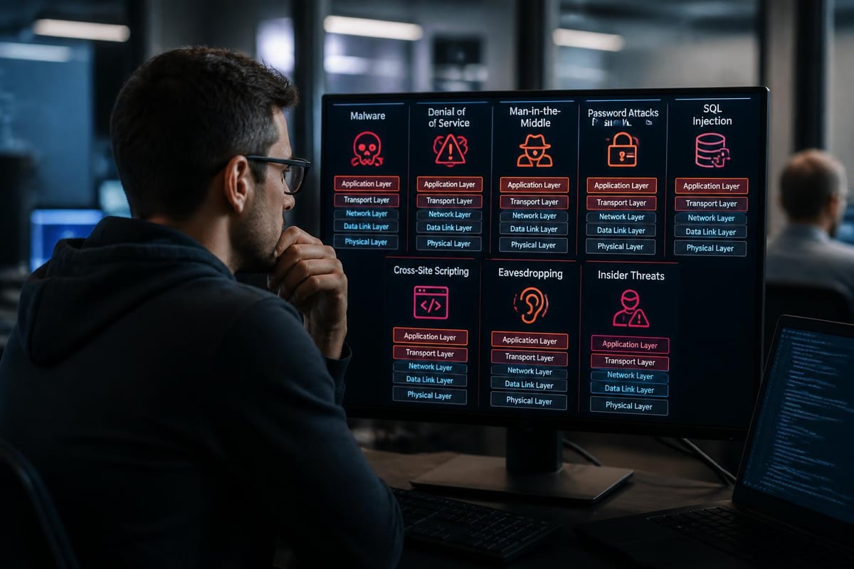 Network security threat categories