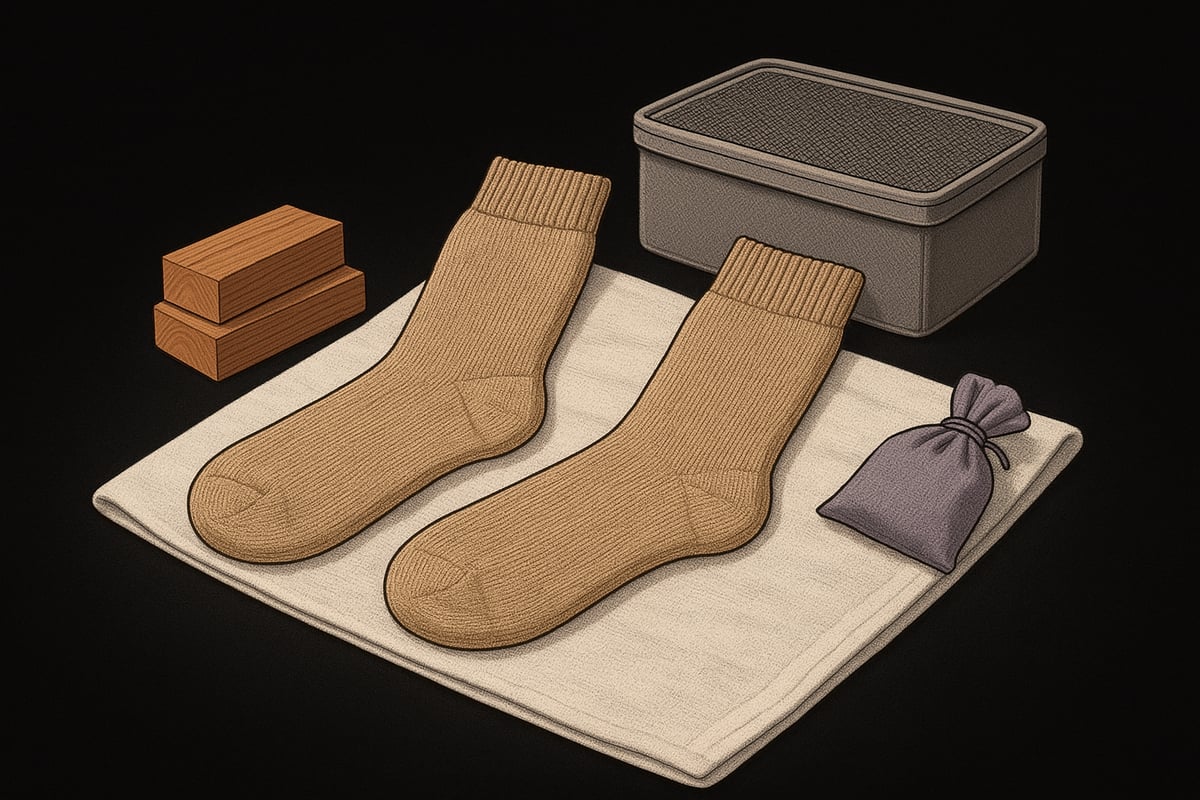 Drying and Storing Alpaca Socks for Longevity