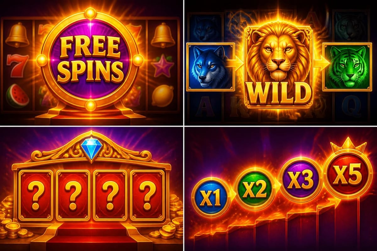 Video slot bonus features