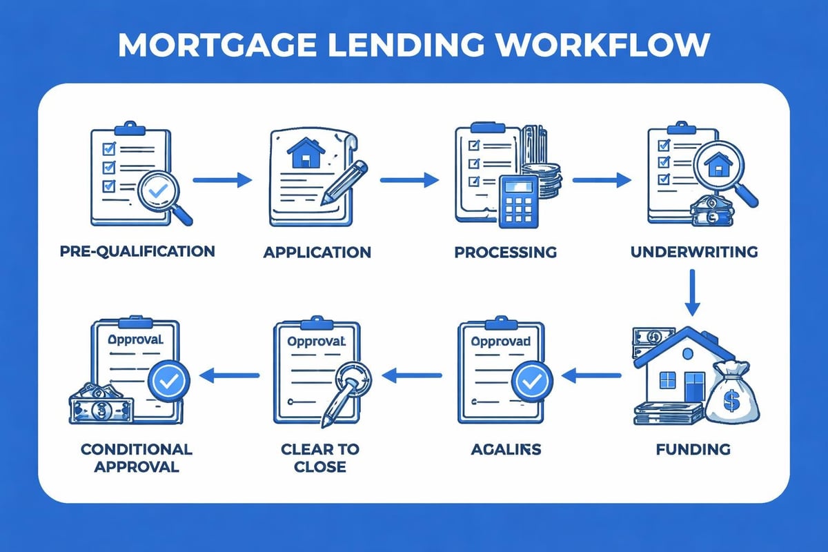 Mortgage loan process stages