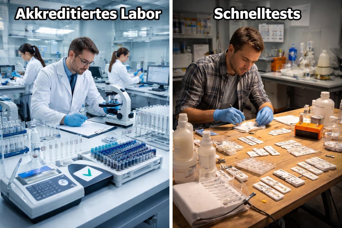 Qualitätsstandards Labor vs. Schnelltest