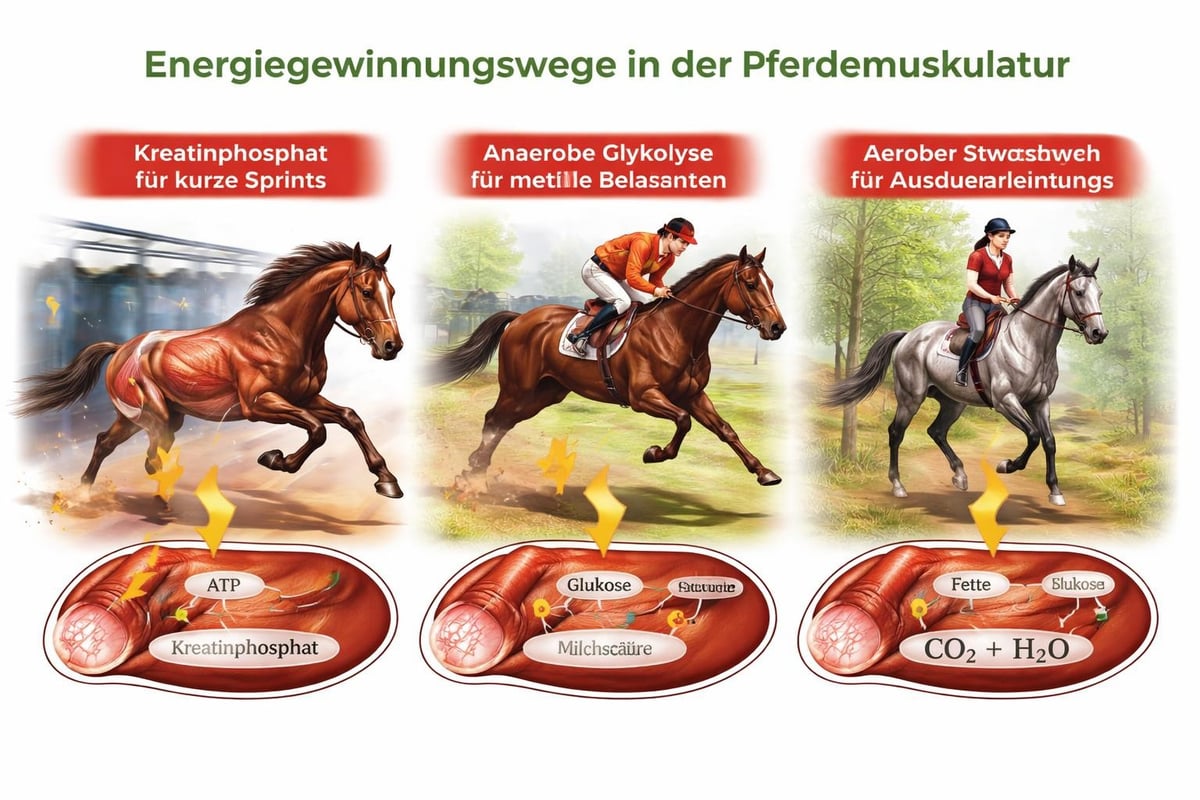 Energiegewinnung Pferdemuskulatur