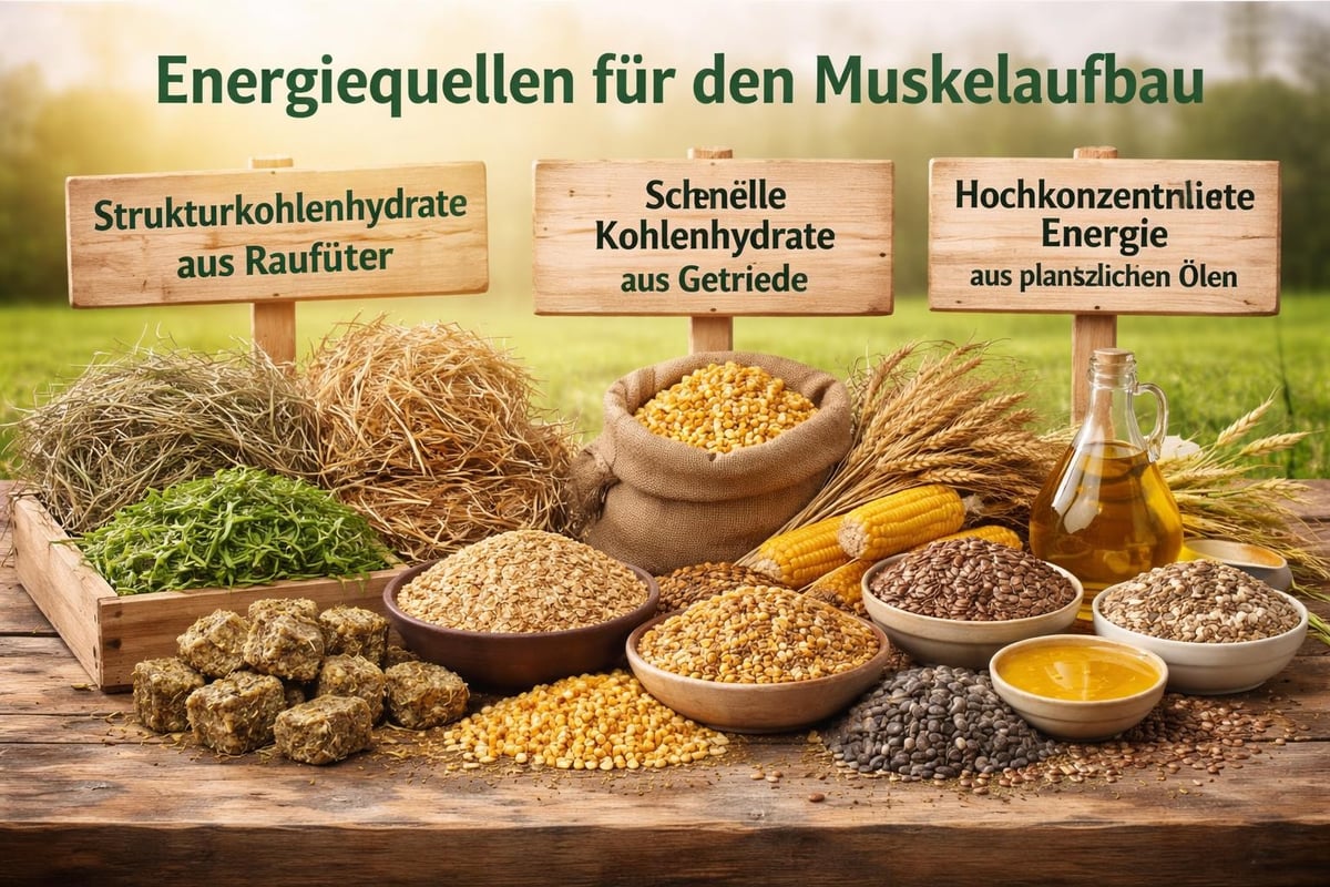 Energiequellen Pferdefutter