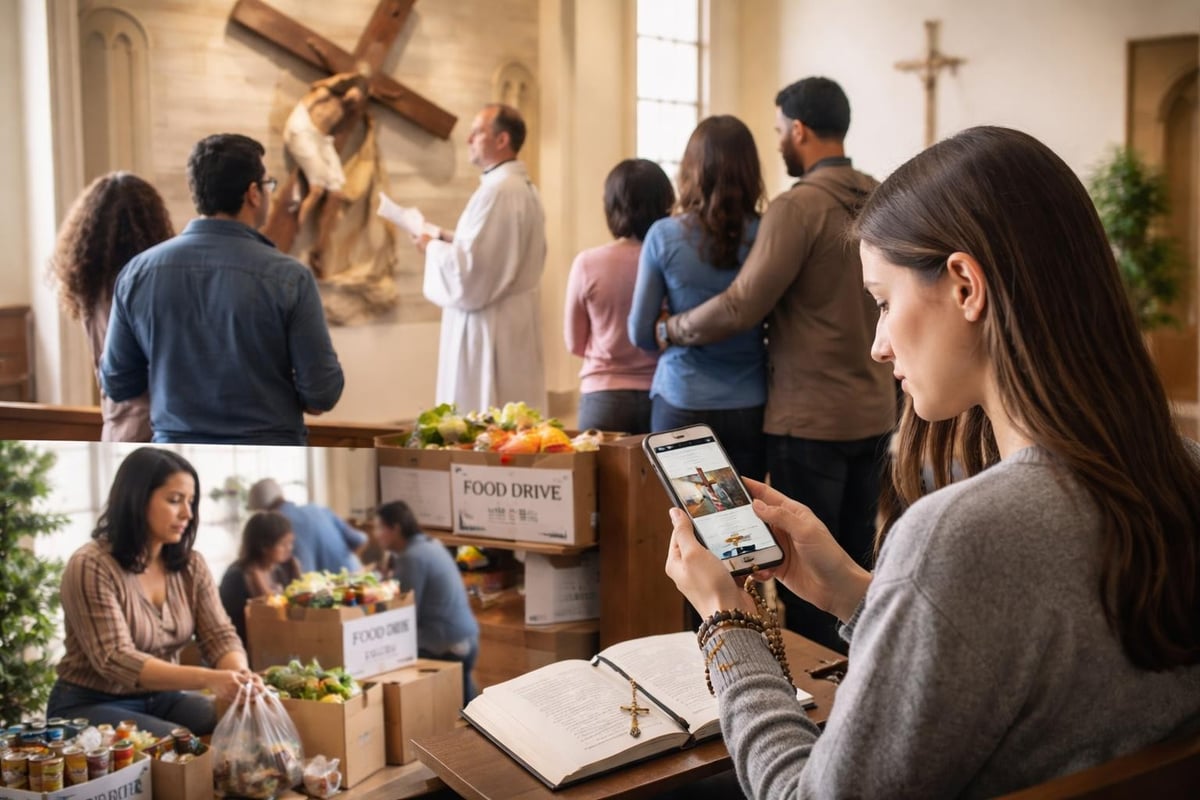 Modern way of the cross practice