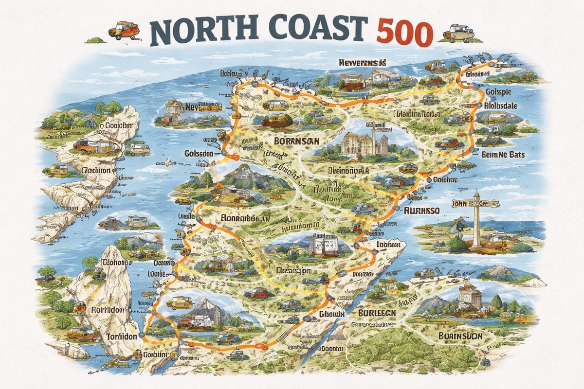 NC500 essential stops