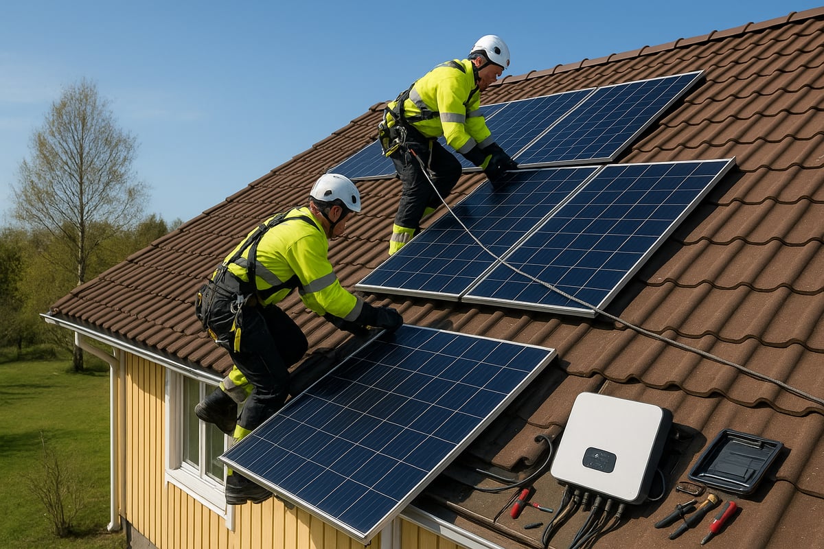 Aurinkopaneelien asennusprosessi ja käytännön toteutus