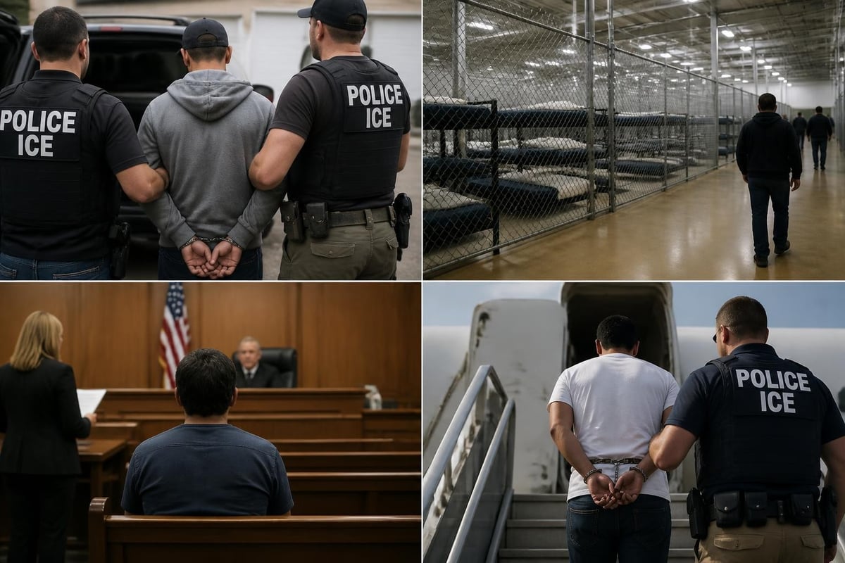 Immigration enforcement process flow