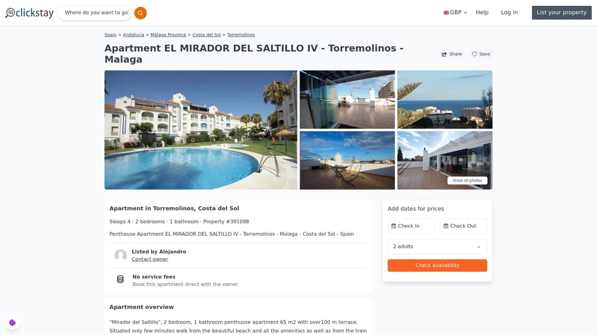 Die 7 besten Wohnungen, die Torremolinos im Jahr 2025 zu bieten hat - Penthouse El Mirador del Saltillo IV