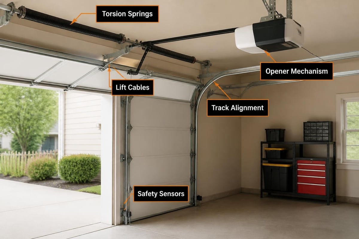 Garage door components