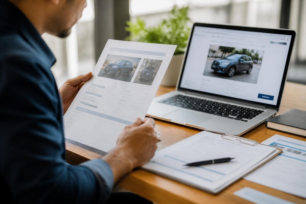 Vehicle shipping documentation workflow