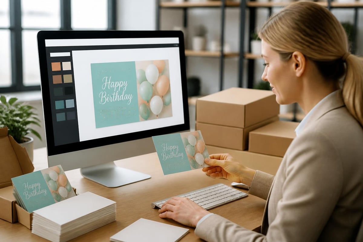 Corporate birthday card programs