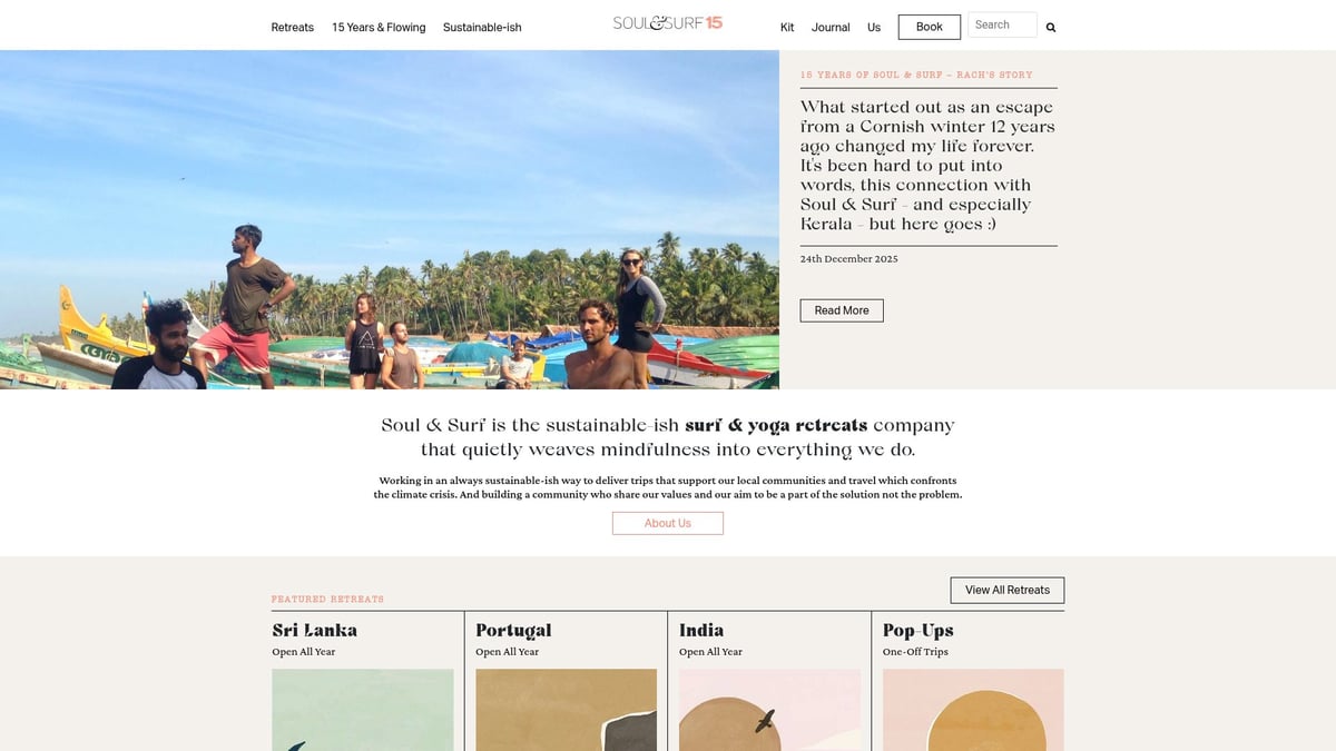 7 Best Surfing Holidays For Beginners 2026 - Soul & Surf, Kerala, Indien