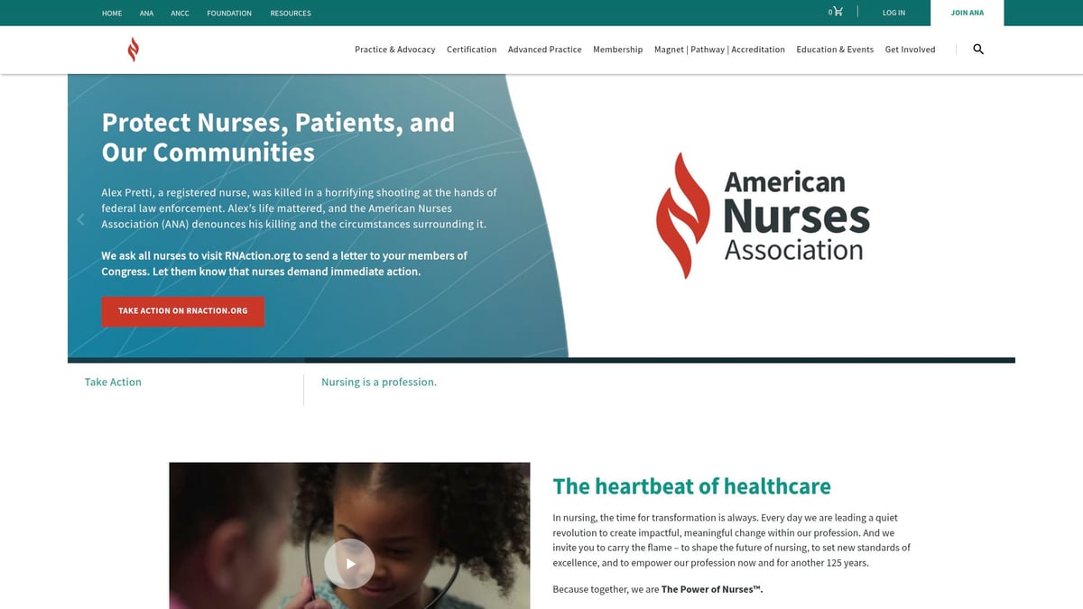 Top 8 Healthcare Professional Organizations to Know in 2026 - American Nurses Association (ANA)