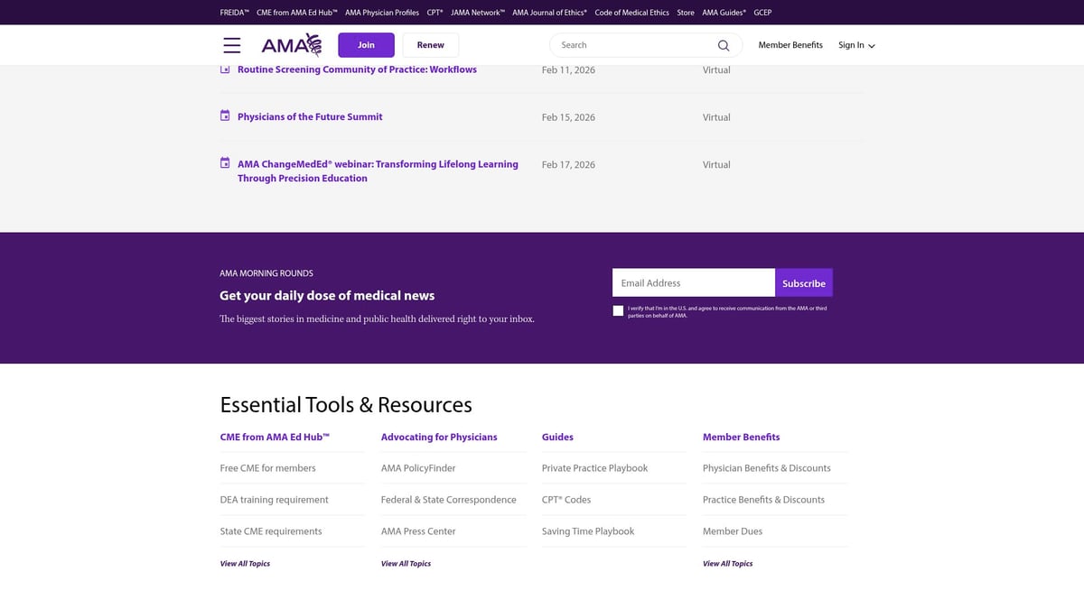 Top 8 Healthcare Professional Organizations to Know in 2026 - American Medical Association (AMA)